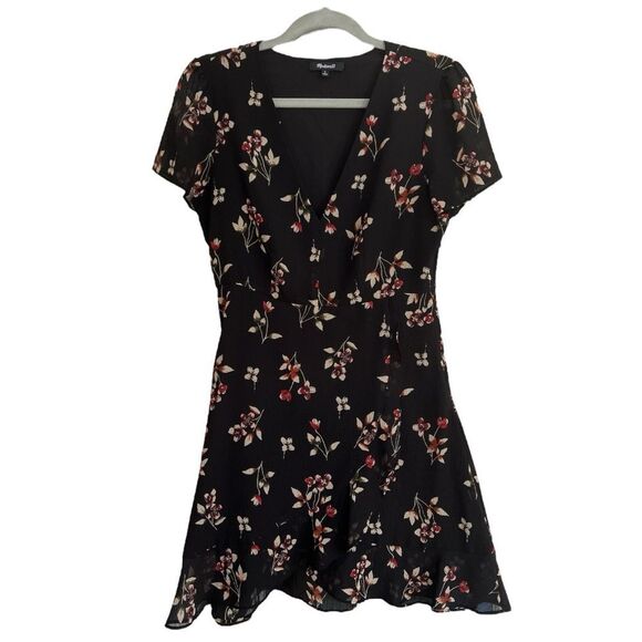 Madewell Alexa Chung Fall Posy Floral Ruffle Midi Dress Size 2 - Picture 2 of 7